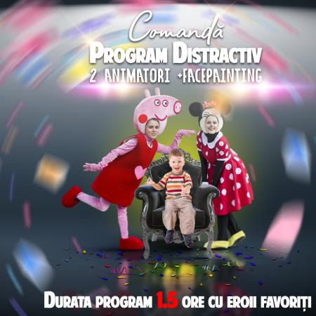 Eroii preferaţi la petrecere! Pachet de distracţie cu animaţie şi Facepainting 