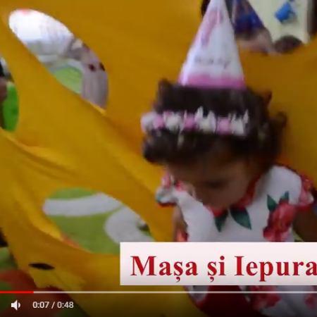 Animaţie cu Maşa & Iepuraş la Grădiniță